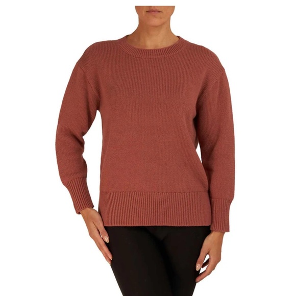 Philosophy Sweaters - Philosophy Brown and Red Crew Neck Sweaters